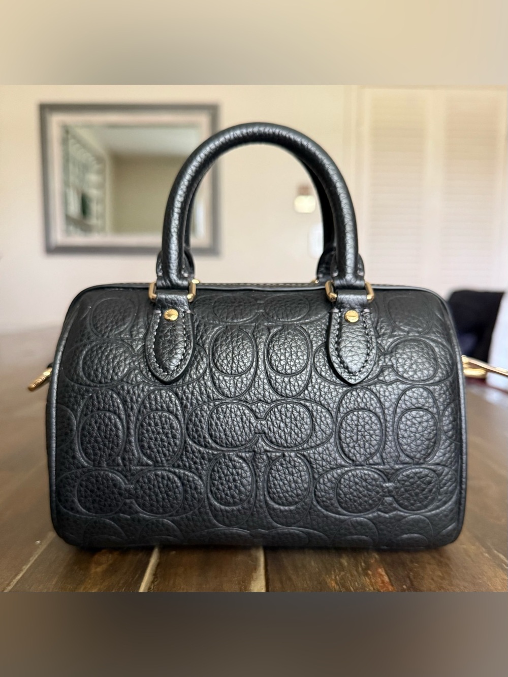 Coach Mini Rowan Crossbody Bag In Signature Leather EUC - Picture 3 of 8